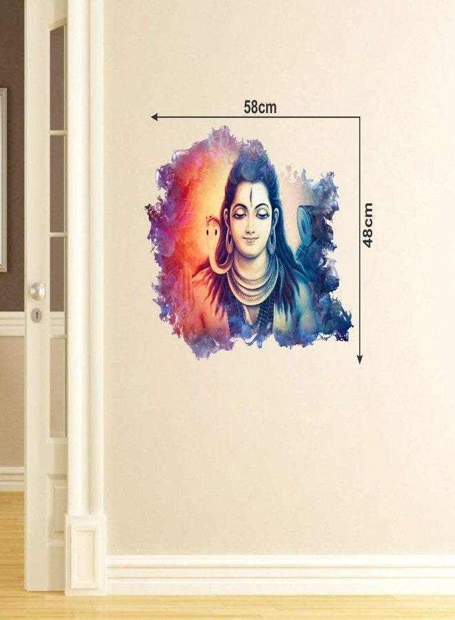 Sticker Studio ملصقات جدارية من الفينيل PVC بتصميم شيفا من ستيكر ستوديو (متعددة الألوان، 58 سم × 48 سم) - Image 3